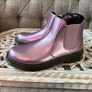Dr. Martens Purple Metallic Ankle Boots Women’s 5 NEW